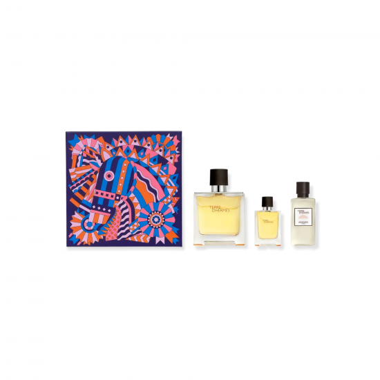 Terre D'Hermes Parfum Gift Set ( 75 ML Parfum + 12.5 ML Parfum + 40 ML After Shave Lotion)