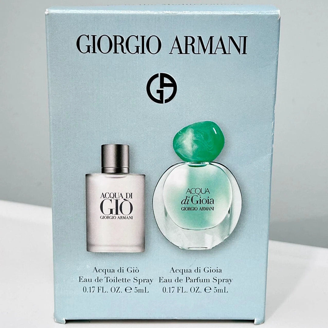 Armani Acqua Di Gio EDT Splash 5 ML + Acqua Di Gioia EDP Splash 5ML