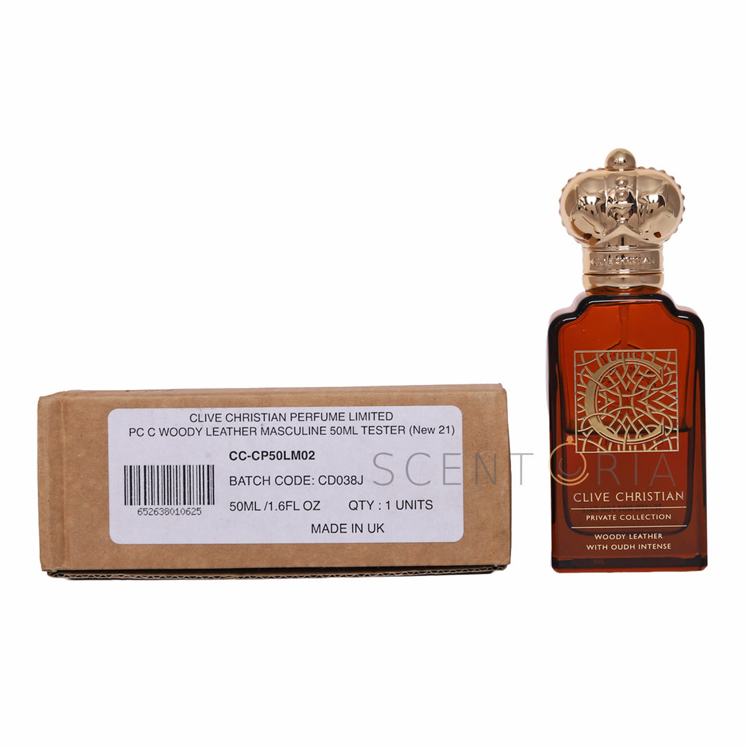 C - For Men Woody Leather EDP Partial